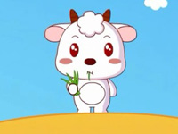 站在屋顶的小山羊与狼