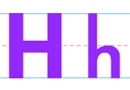 字母h笔顺